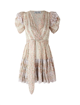 RAVN RAVN Kjole - Shanni Dress, White Print